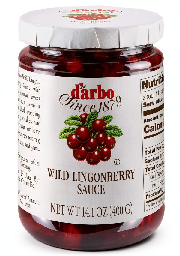 Lingonberry Sauce D'arbo 60% Fruit Gourmet Spread-0