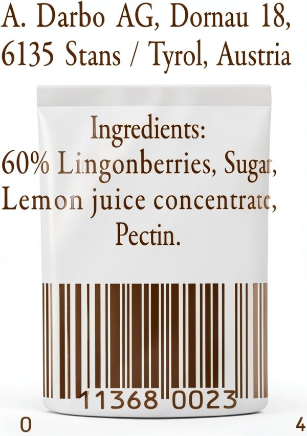 Lingonberry Sauce D'arbo 60% Fruit Gourmet Spread-2