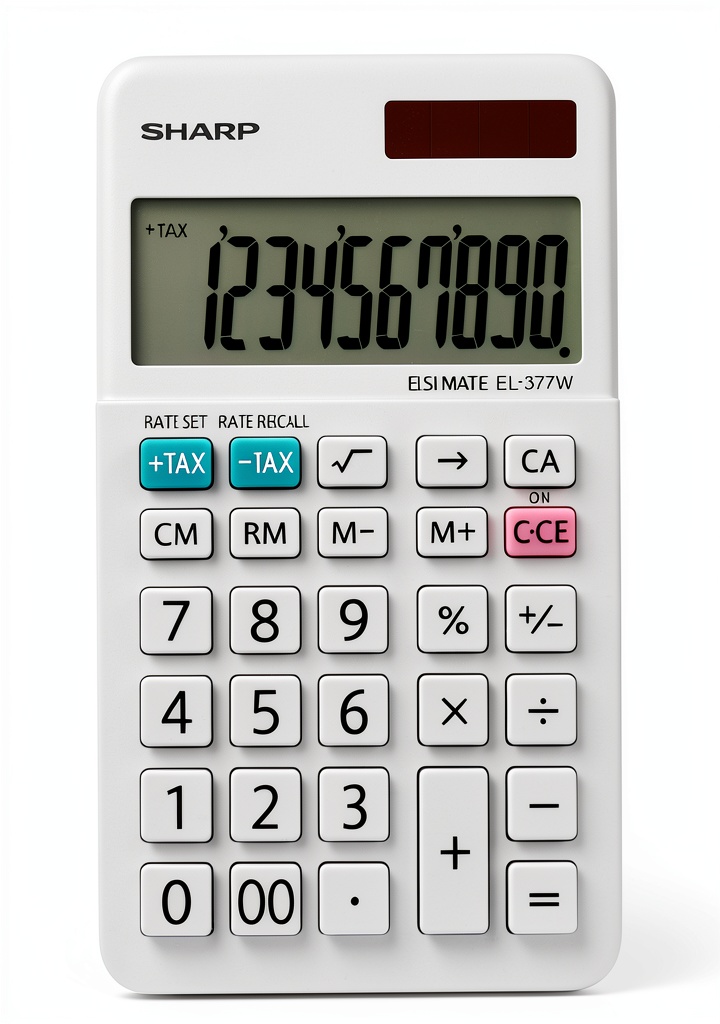 Victor Financial Calculator Large Display Business Office on a wooden desk
