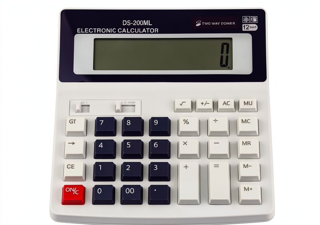 Installing WzioEpul 12 Digit Calculator Large Display Solar Power on a wooden desk