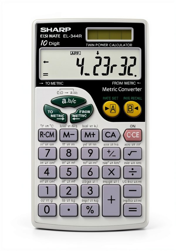 Sharp Financial Calculator Metal Cabinet Metric Conversions-1