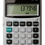 Financial Calculator Calculated 3400 LCD Silver-0