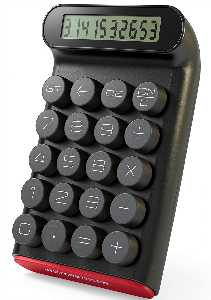 Locock mechanical calculator on a wooden desk