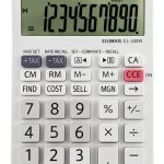 Sharp EL330W Calculator with XL 10‑Digit LCD, Tax & Margin Keys-0
