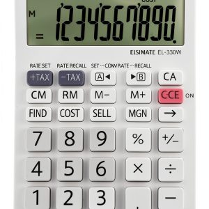 Sharp EL330W Calculator with XL 10‑Digit LCD, Tax & Margin Keys-0