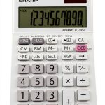 Sharp Financial Calculator EL330WB with Large LCD and Cost Margin Keys-0