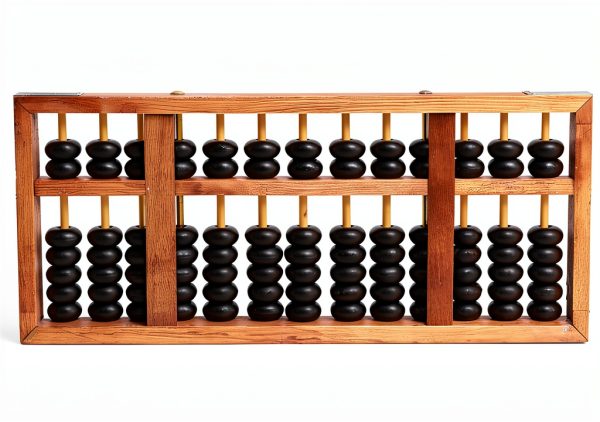 Chinese Wooden Abacus LittleTiger Vintage Fengshui 9.5x4x0.91in-3