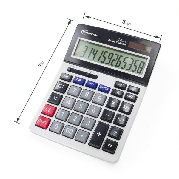INNOVERA Solar Powered Business Calculator Model 15966 Curved Design-6
