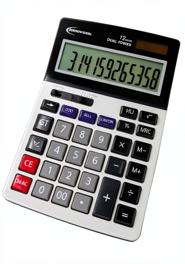 INNOVERA Solar Powered Business Calculator Model 15966 Curved Design-2