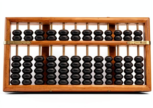 Chinese Wooden Abacus LittleTiger Vintage Fengshui 9.5x4x0.91in-7