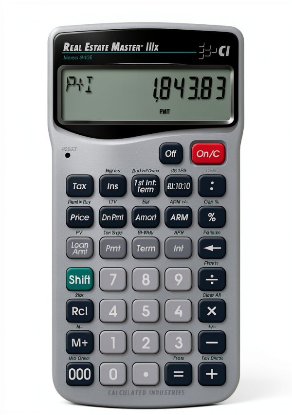 Calculated Industries Real Estate Master IIIX Calculator Silver-0