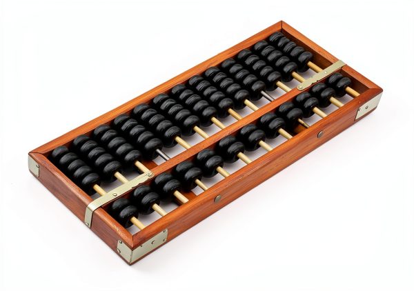 Chinese Wooden Abacus LittleTiger Vintage Fengshui 9.5x4x0.91in-4