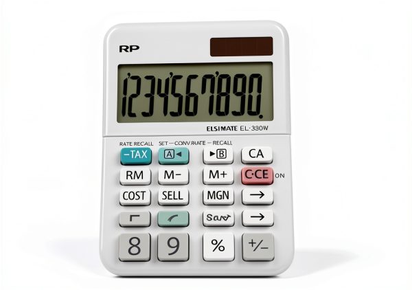 Sharp Financial Calculator EL330WB with Large LCD and Cost Margin Keys-3