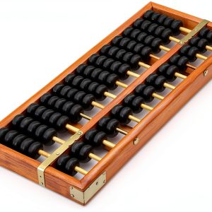 Chinese Wooden Abacus LittleTiger Vintage Fengshui 9.5x4x0.91in-0