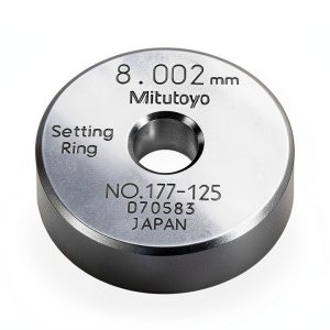 Mitutoyo Setting Ring 177-125 Calibration 8mm Size 10mm Width-0