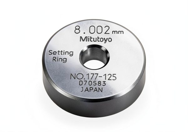 Mitutoyo Setting Ring 177-125 Calibration 8mm Size 10mm Width-0
